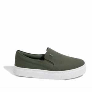TÊNIS SLIP ON LONA DESERTO VERDE MILITAR - SANTA LOLLA