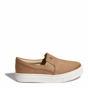 TÊNIS SLIP ON SUEDE BEGE - SANTA LOLLA
