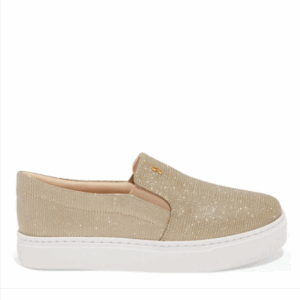 TÊNIS SLIP ON SHINY LIZARD DOURADO - SANTA LOLLA