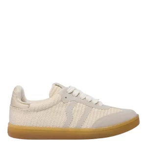 TÊNIS FEMININO COURO CAMURÇA LINHO - SANTA LOLLA