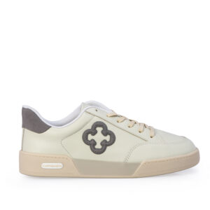 TÊNIS FEMININO COURO BRANCO/PRATA - CAPODARTE